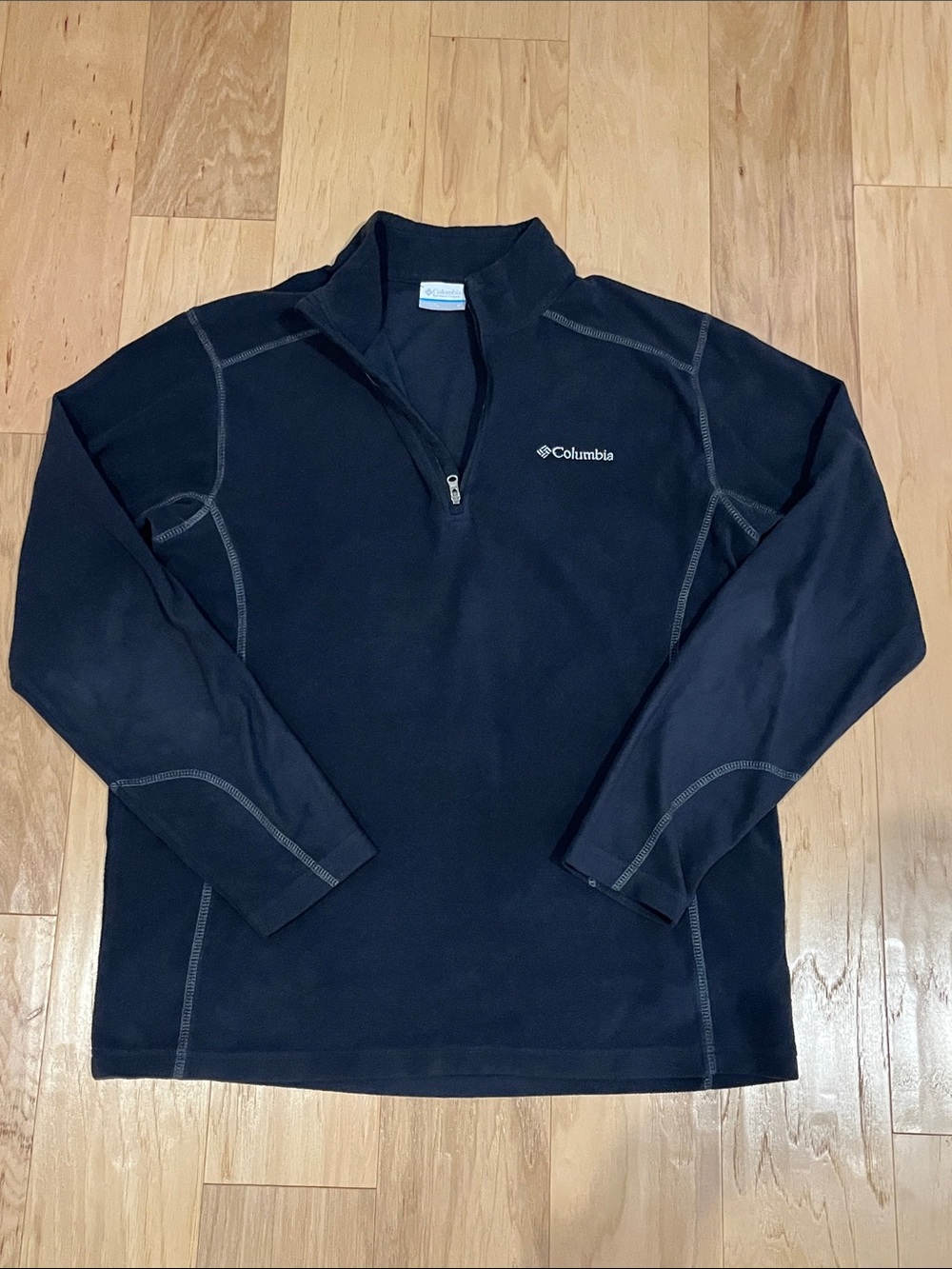 Columbia Men's Black Half-Zip Fleece Pullover